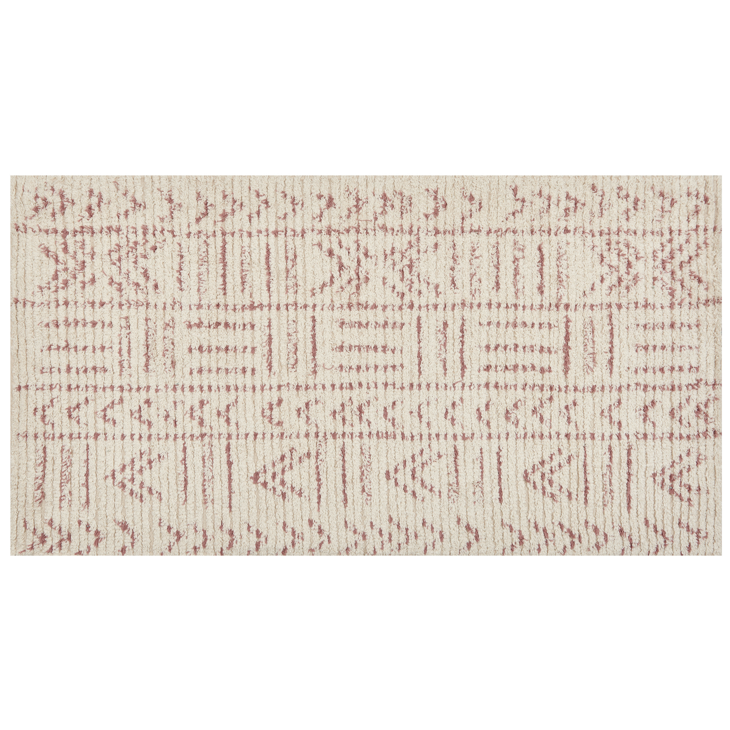 Gulvtæppe EDIRNE Beige 80 x 150 cm Bomuld