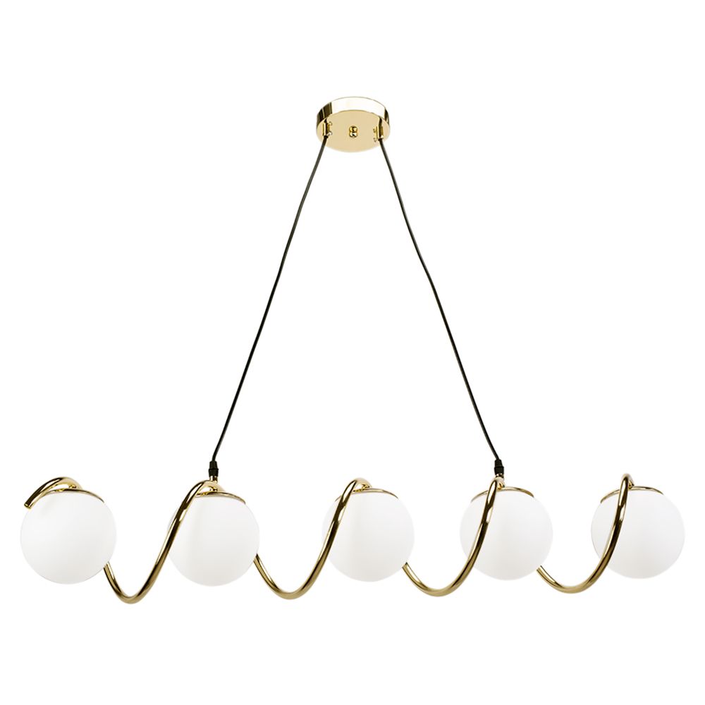 TOOLIGHT hængende loftlampe APP1780-5CP Guld 150,5x95x17cm