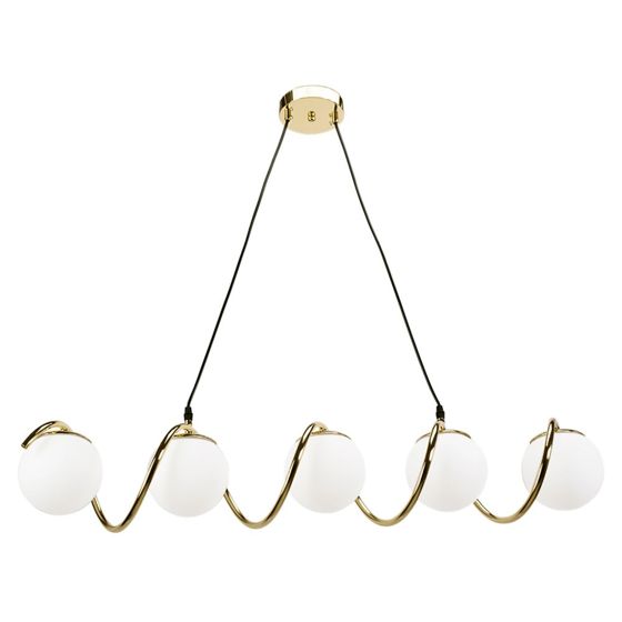 TOOLIGHT hængende loftlampe APP1780-5CP Guld 150,5x95x17cm