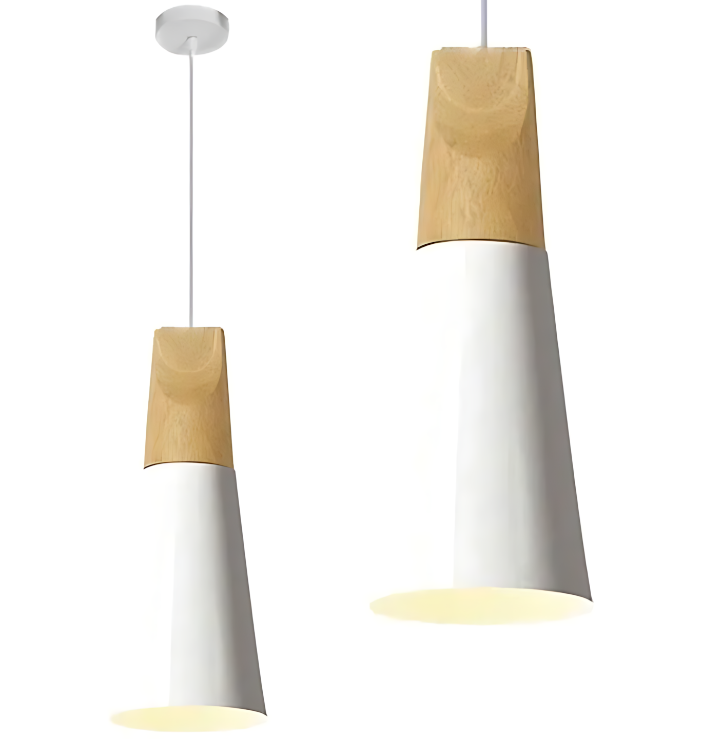TOOLIGHT hængende loftlampe APP058-1CP SCANDI B Hvid 14,5x10x26cm