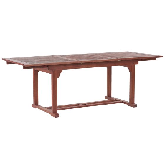 Havebord med udtræk TOSCANA 160/220 cm 90 cm Akacietræ Mørkebrun
