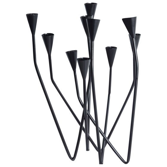 Lysestage MATOSINHOS 54 cm Metal Sort