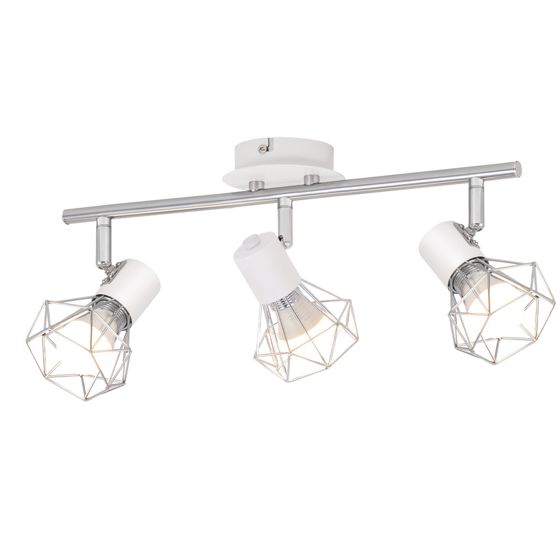 NETTLIFE flammehvid loftspotlight E14 retro metal 350° roterende lysstråle 90° drejepunkt