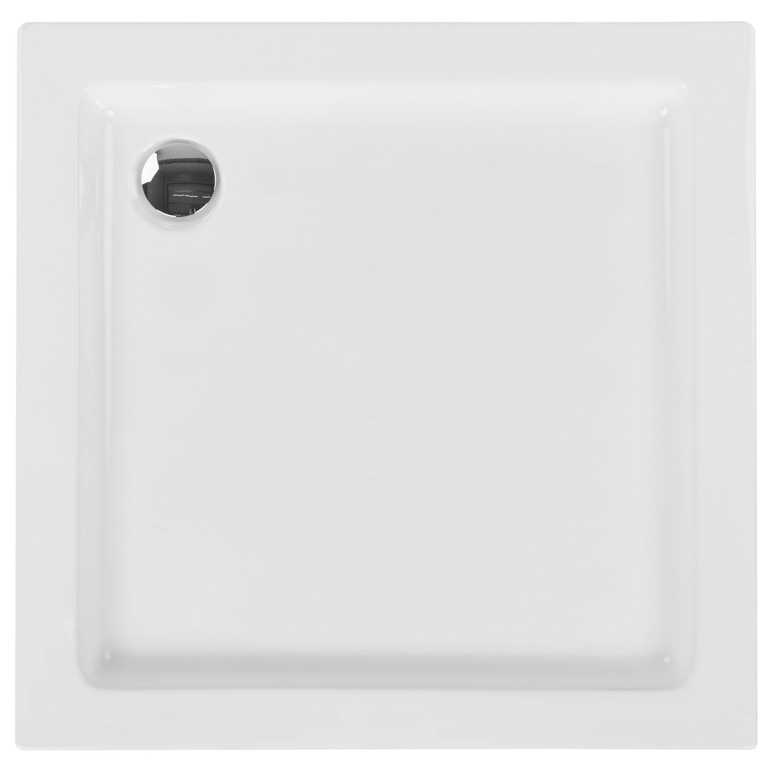 Brusekar AMPAY 90 x 90 x 7 cm Hvid