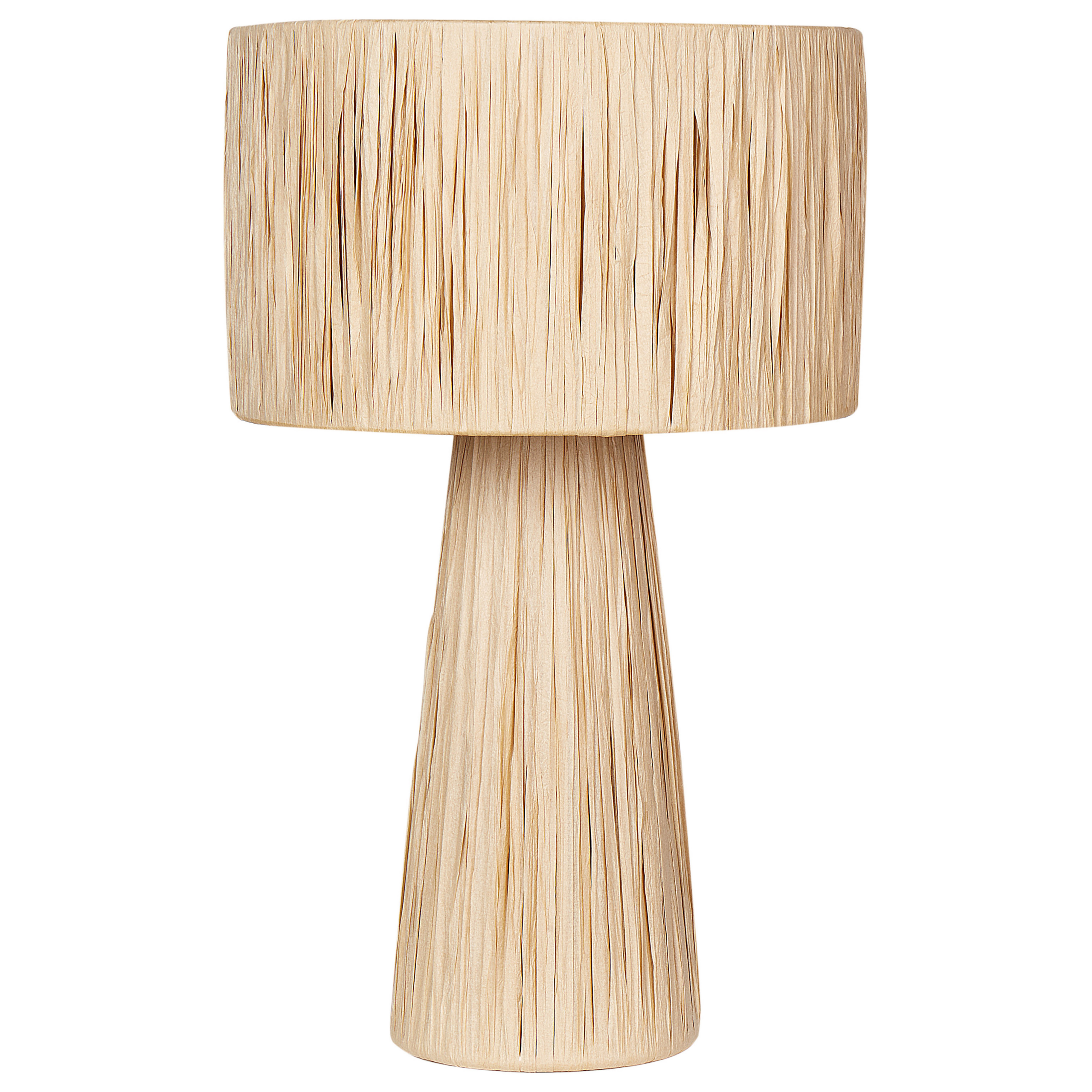 Bordlampe WELMEL Flet Naturlig