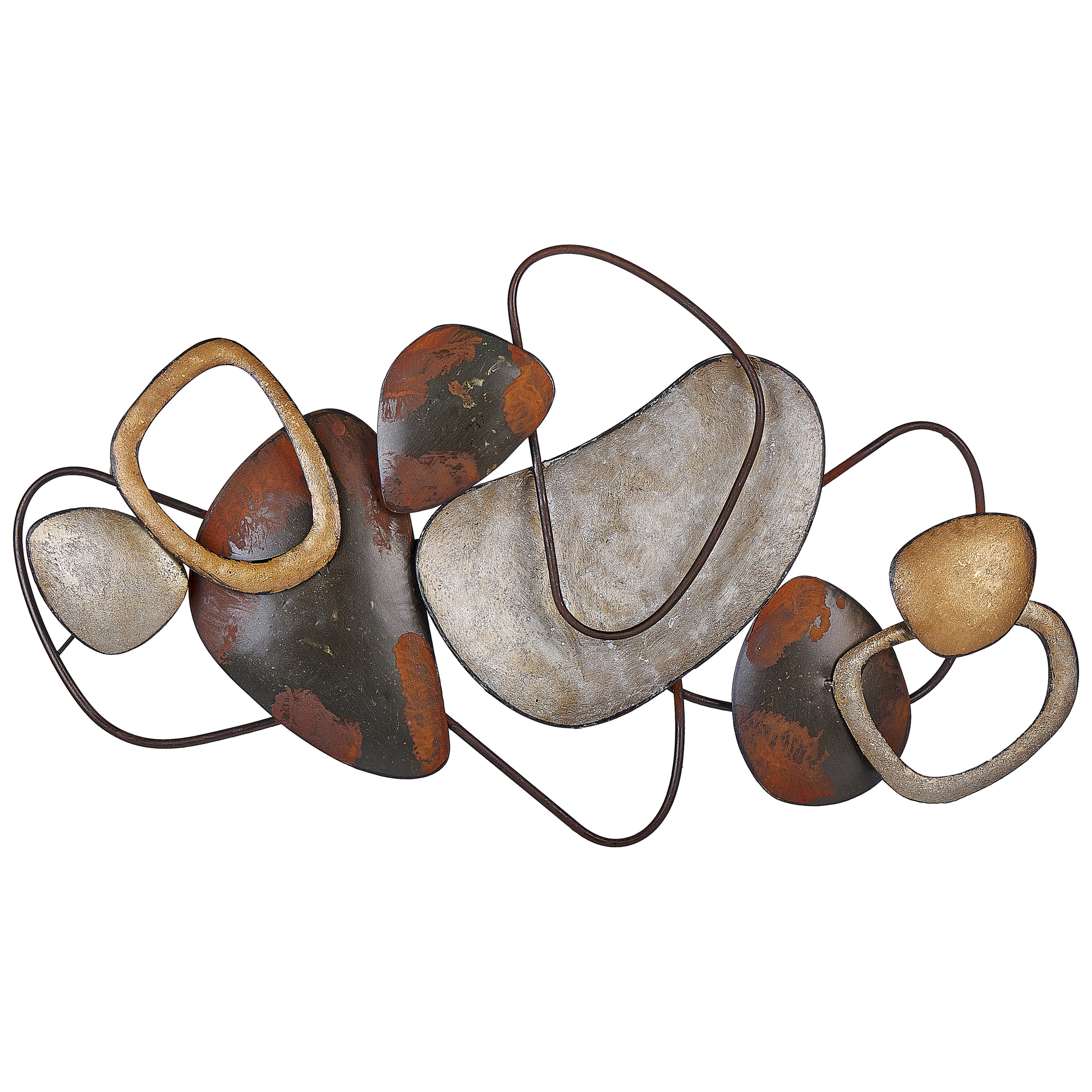 Vægdekoration COBALT 50 cm Metal Brun