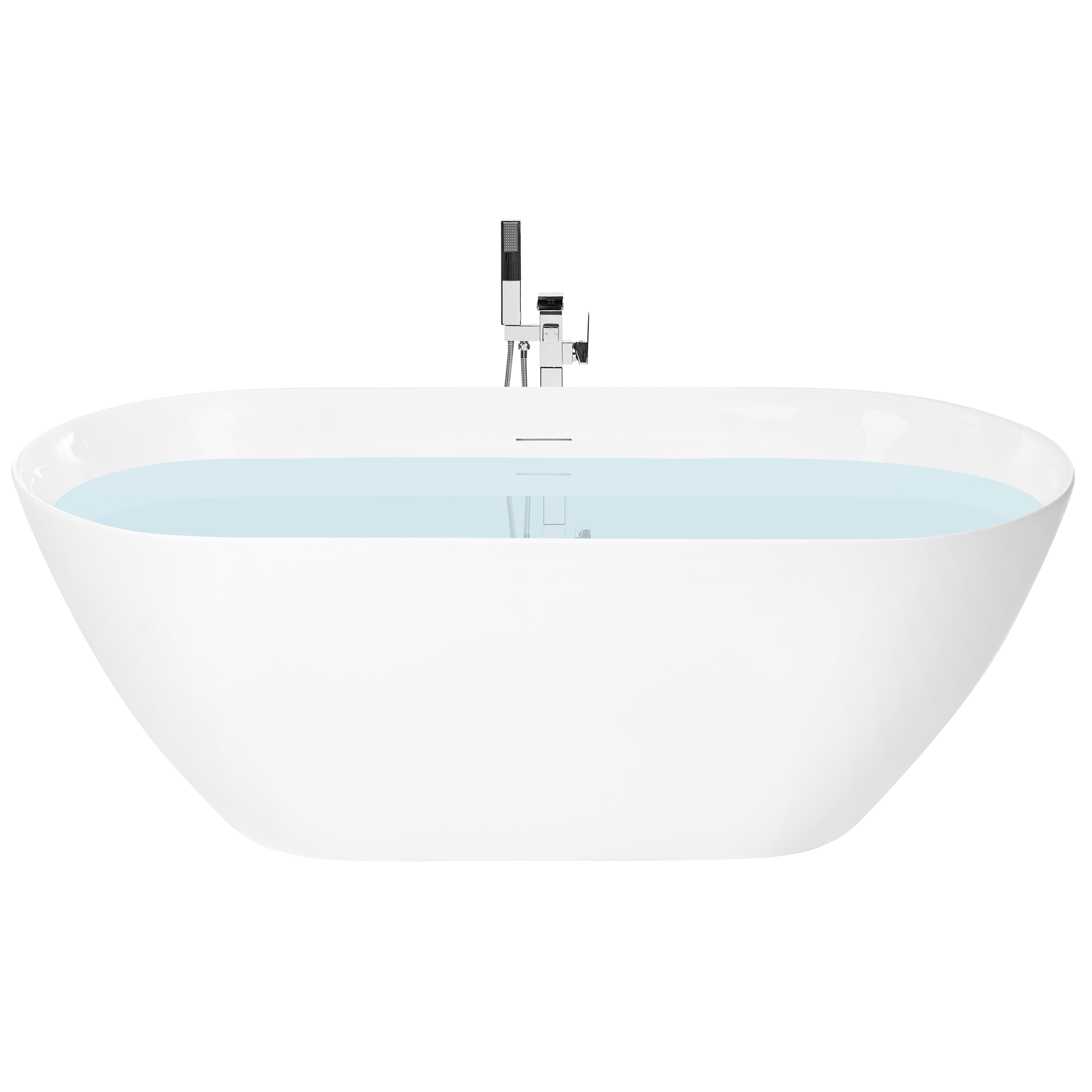 Fritstående badekar CEDROS 170 x 75 cm Hvid