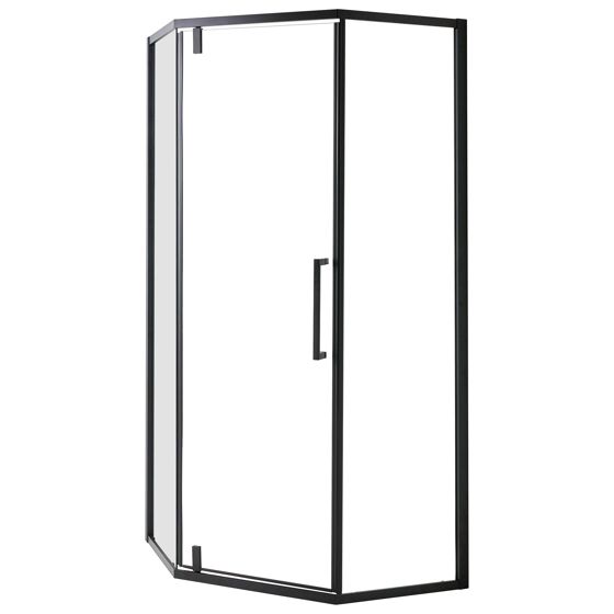 Brusekabine TOCANTINS 90 x 90 x 190 cm Sort