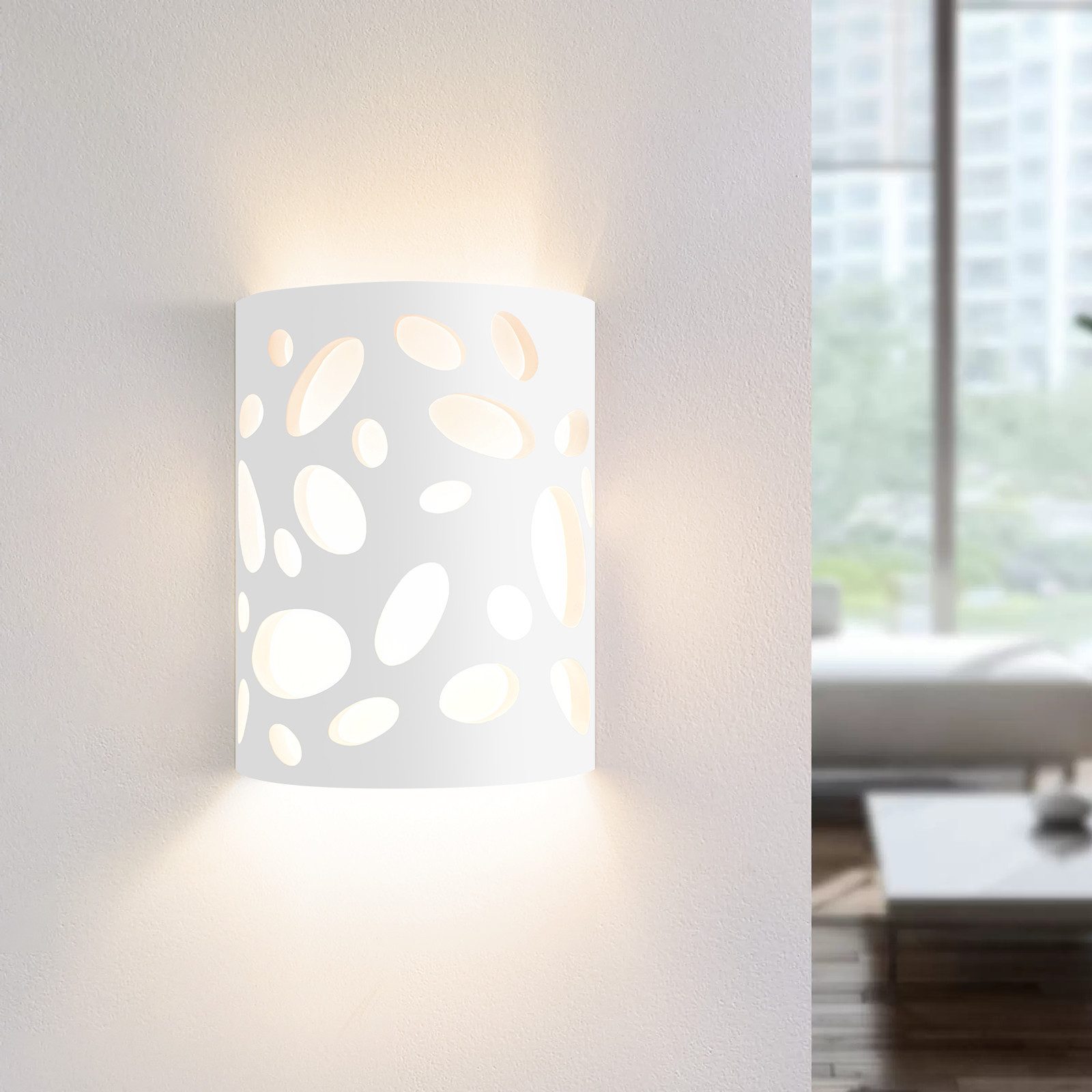 NETTLIFE Indendørs væglampe til entré - Opad- og nedadgående belysning - Moderne design - E14