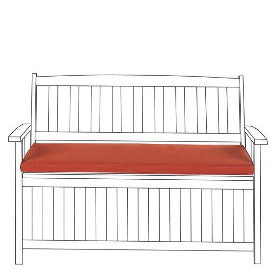 Siddehynde til bænk SOVANA 108 x 45 cm Mørkerød