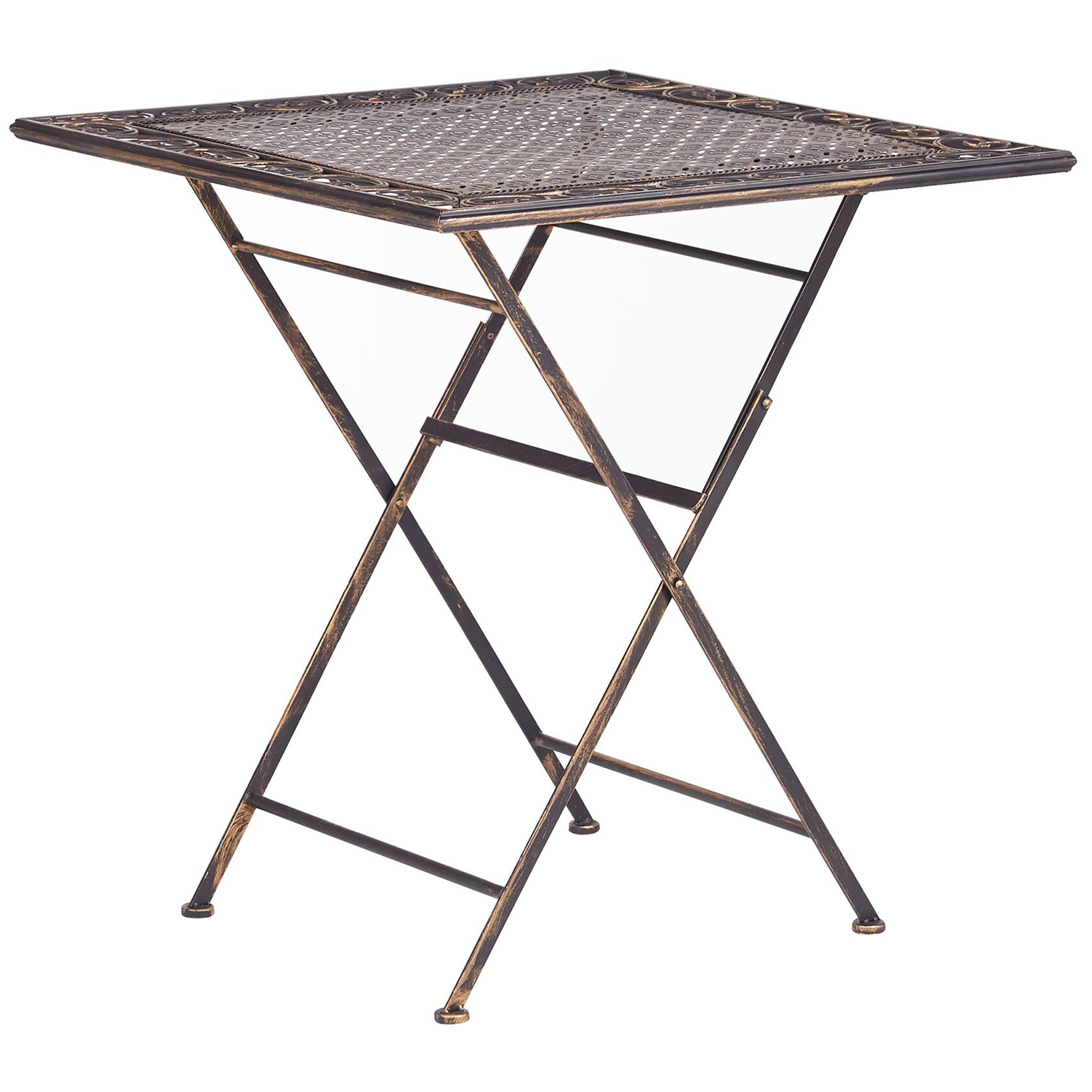 Bistro bord BORMIO 70 cm 70 cm Metal Sort