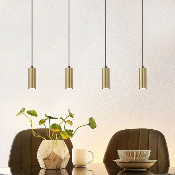 NETTLIFE pendellampe GU10 guldsort, diameter 170 cm metal, 4 lamper - moderne