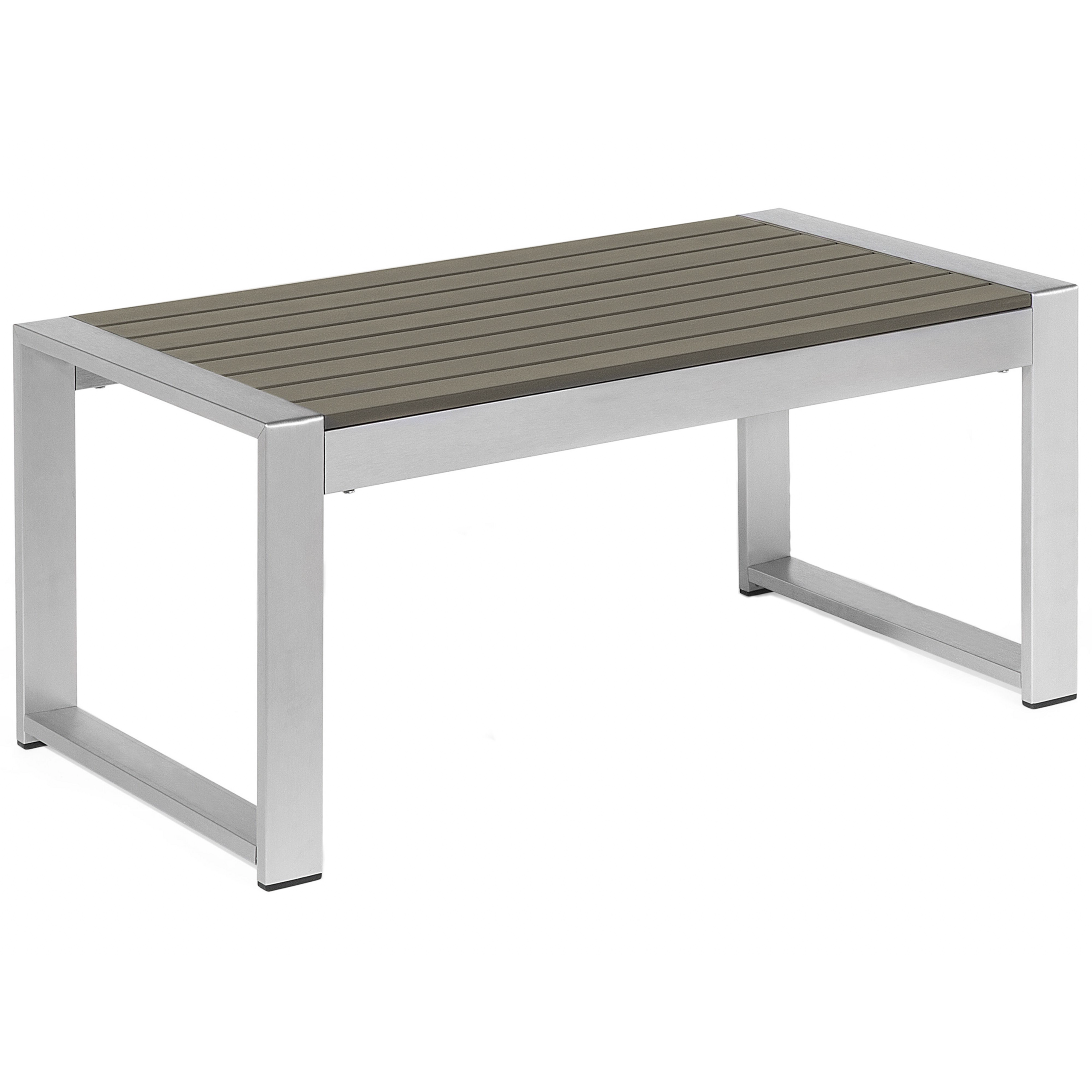 Havesofabord SALERNO 90 cm 50 cm Metal Mørkegrå