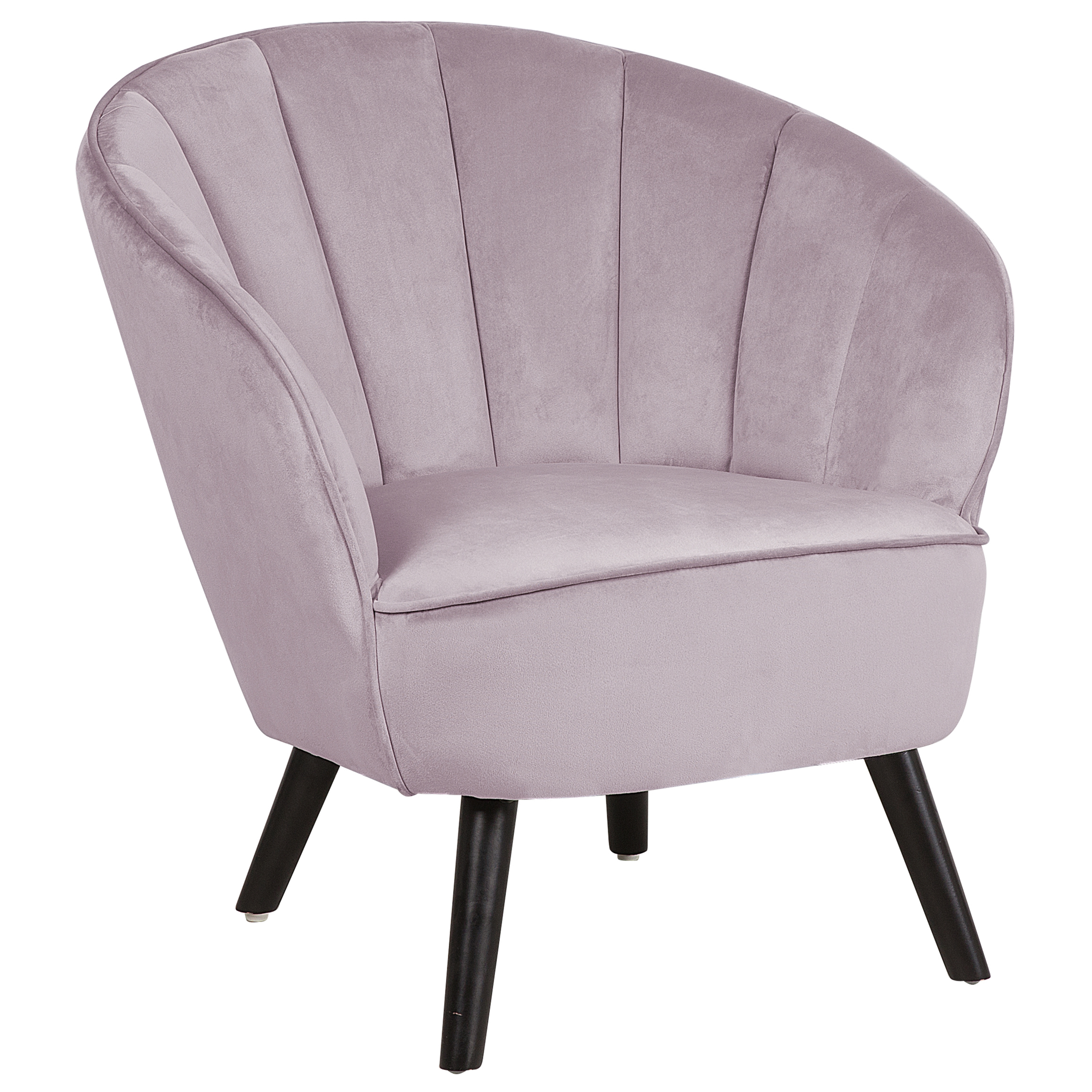 Lænestol DALA Velour Lyserød