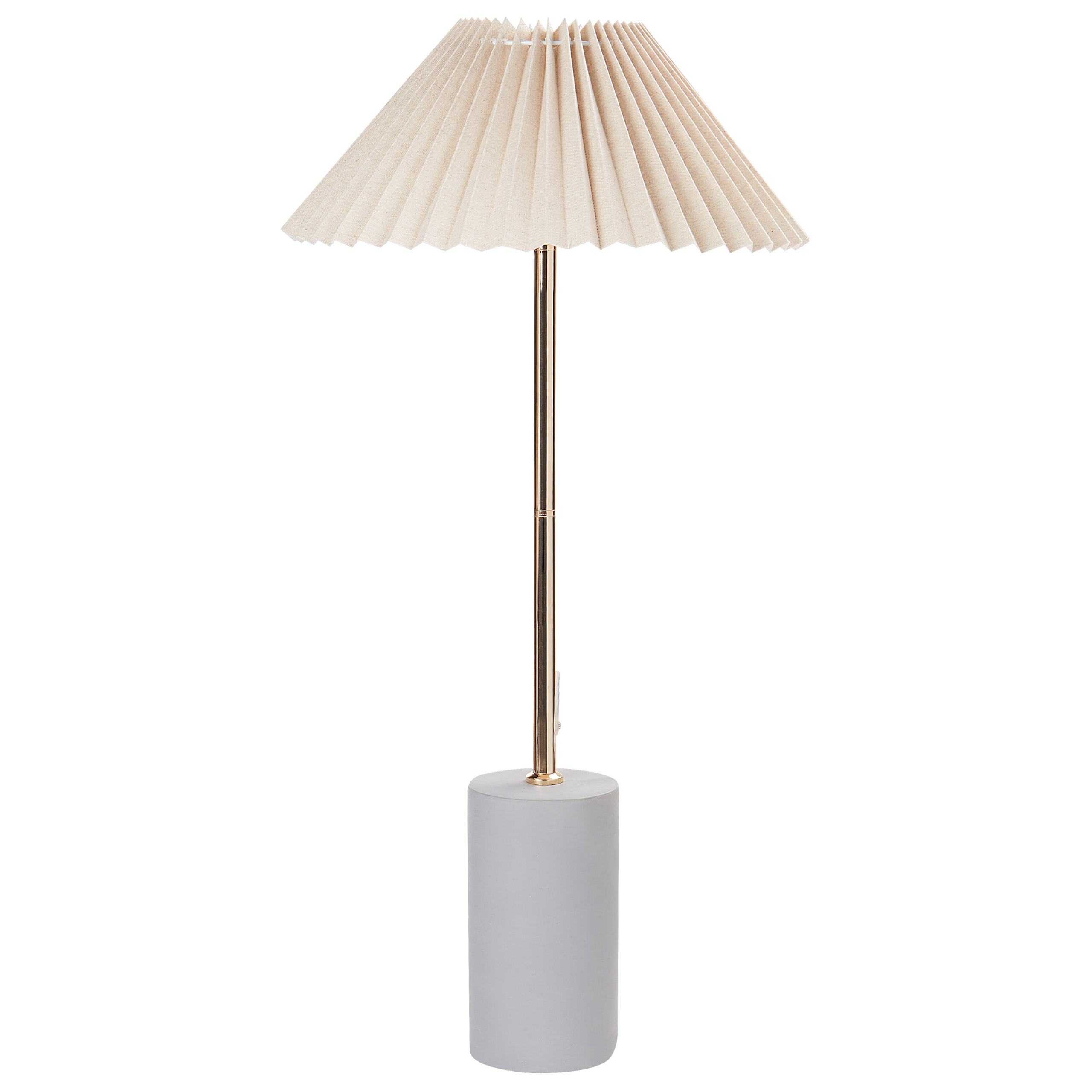 Bordlampe BALUARTE Kunstlinned Beige