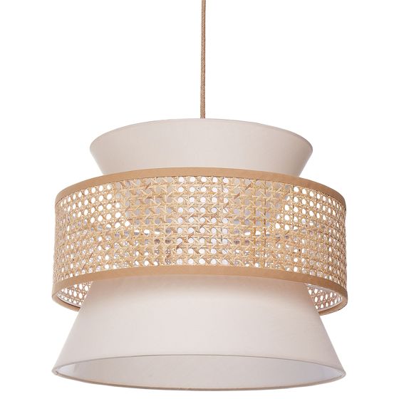 Loftlampe LUYANO Rattan Beige