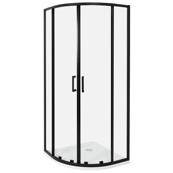 Brusekabine JUKATAN 80 x 80 x 185 cm Sort