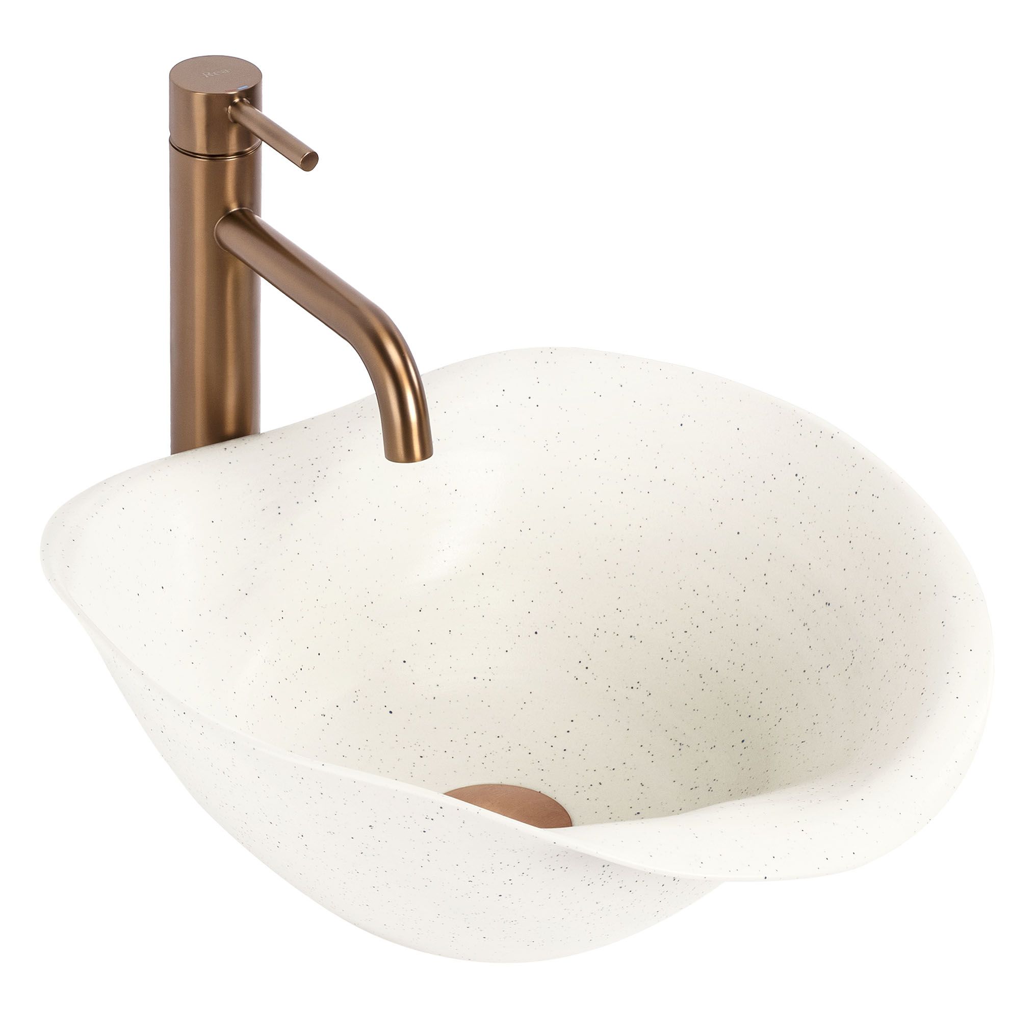 REA bordmonteret håndvask hm-34B Beige, 40x39x16cm