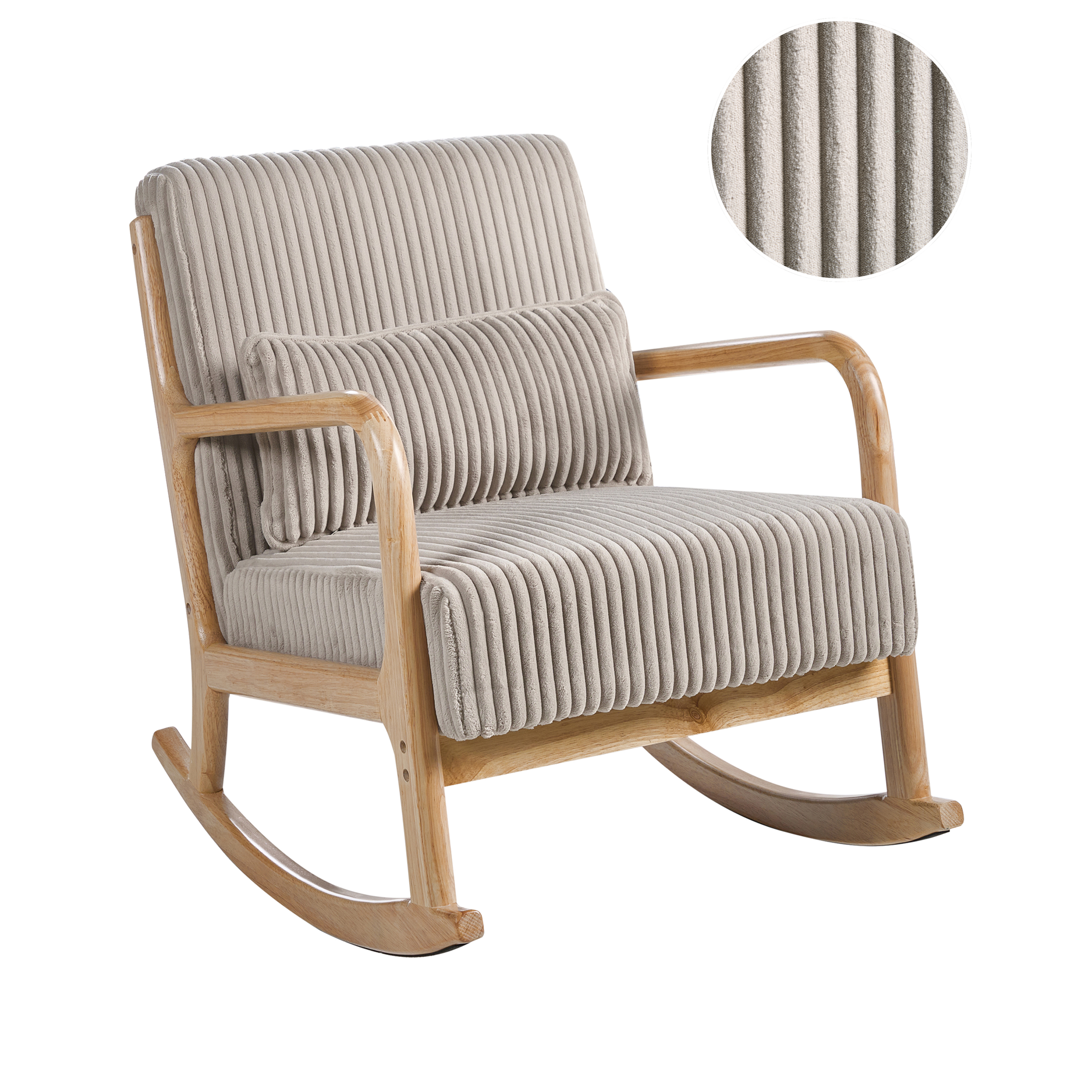 Gyngestol SORSELE Fløjl Beige