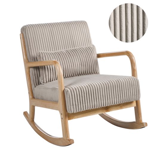 Gyngestol SORSELE Fløjl Beige