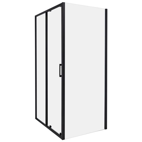 Brusekabine YORO 80 x 100 x 185 cm Sort