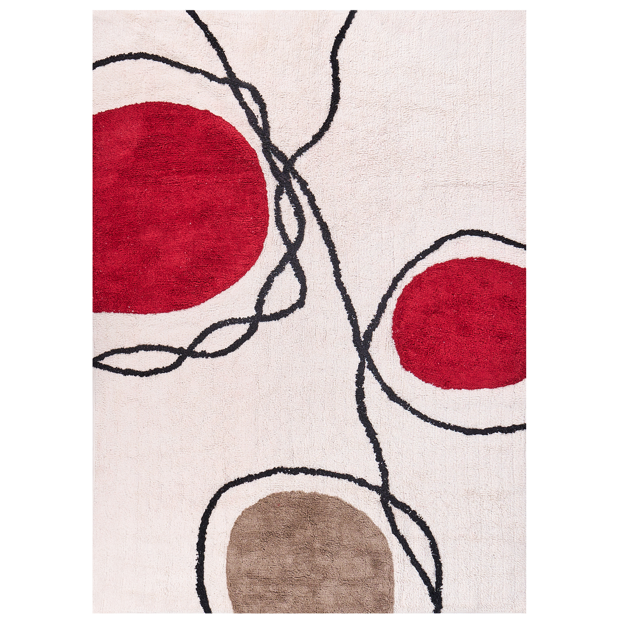 Gulvtæppe BOLAT Beige 140 x 200 cm Bomuld