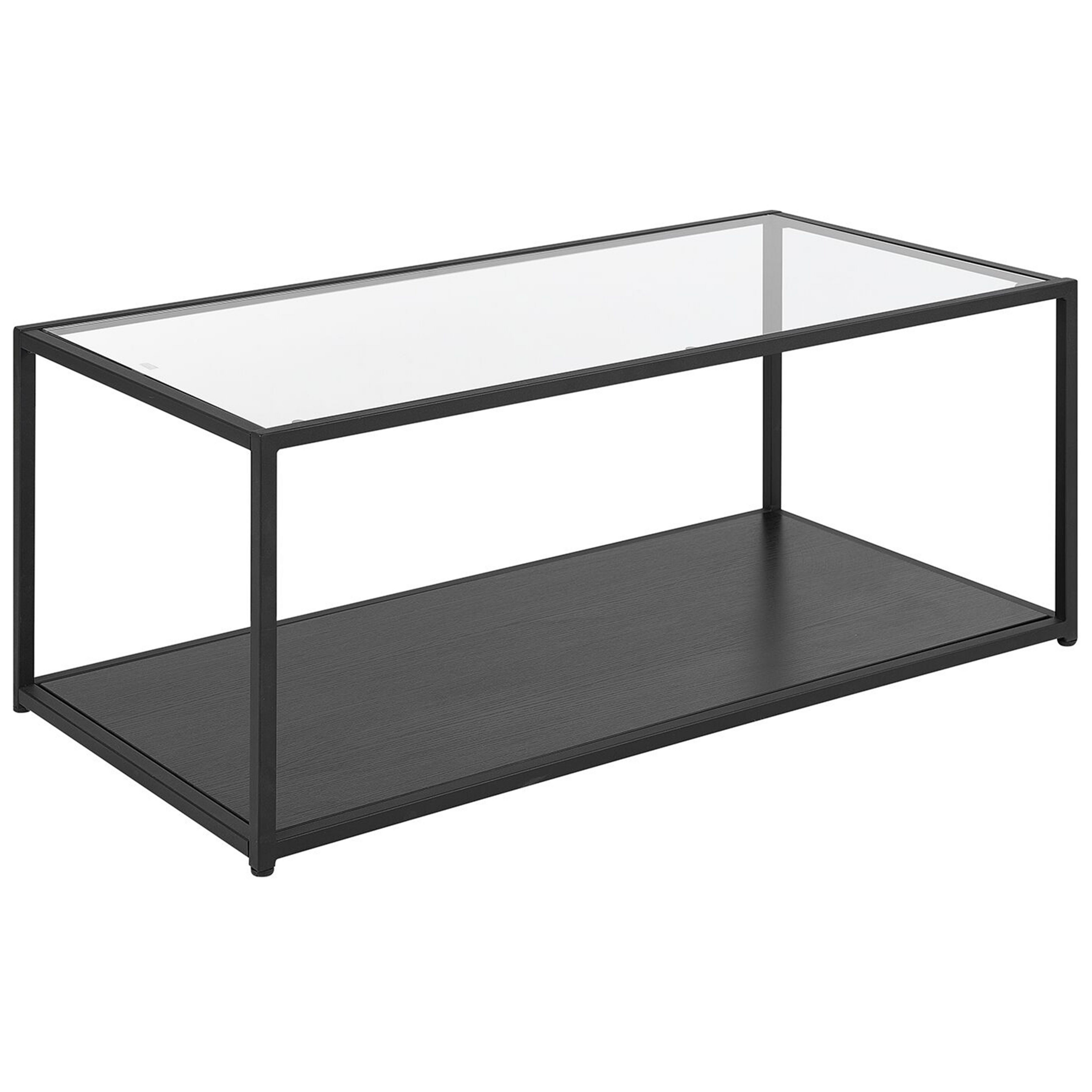 Sofabord MEDORA Glas Sort
