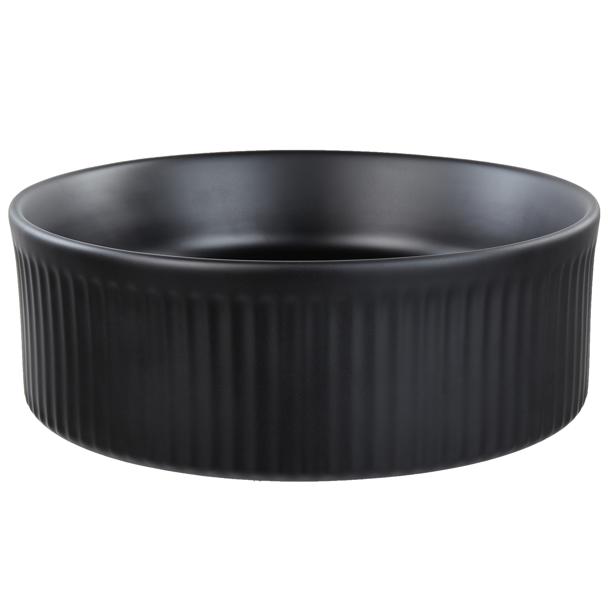Vask til bordplade GELDO ⌀ 37 cm Keramik Sort