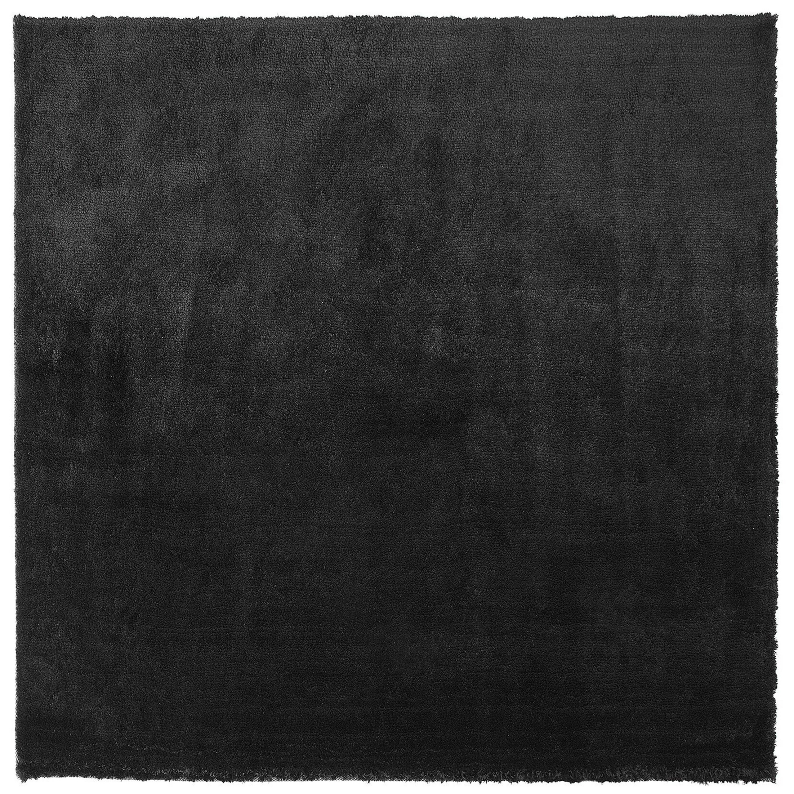 Shaggy gulvtæppe EVREN Sort 200 x 200 cm