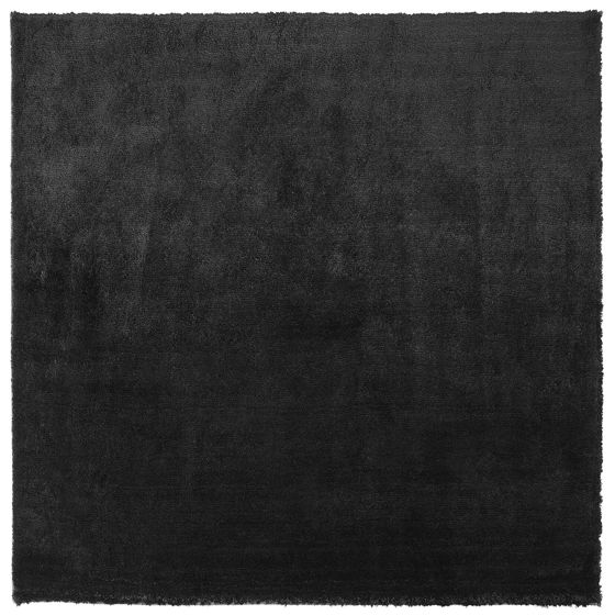 Shaggy gulvtæppe EVREN Sort 200 x 200 cm