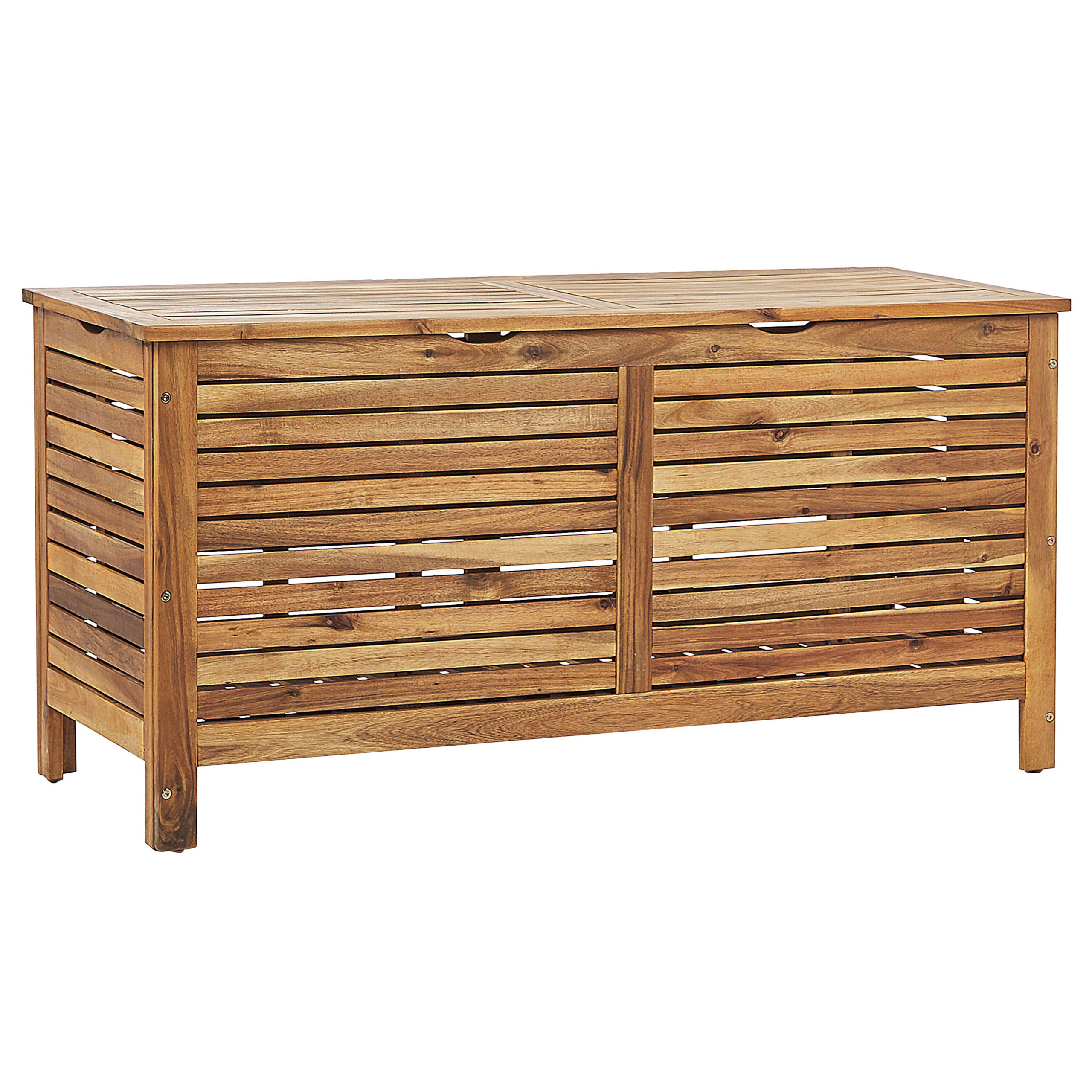 Opbevaringsboks RIVIERA 130 cm 48 cm Akacietræ Lysebrun