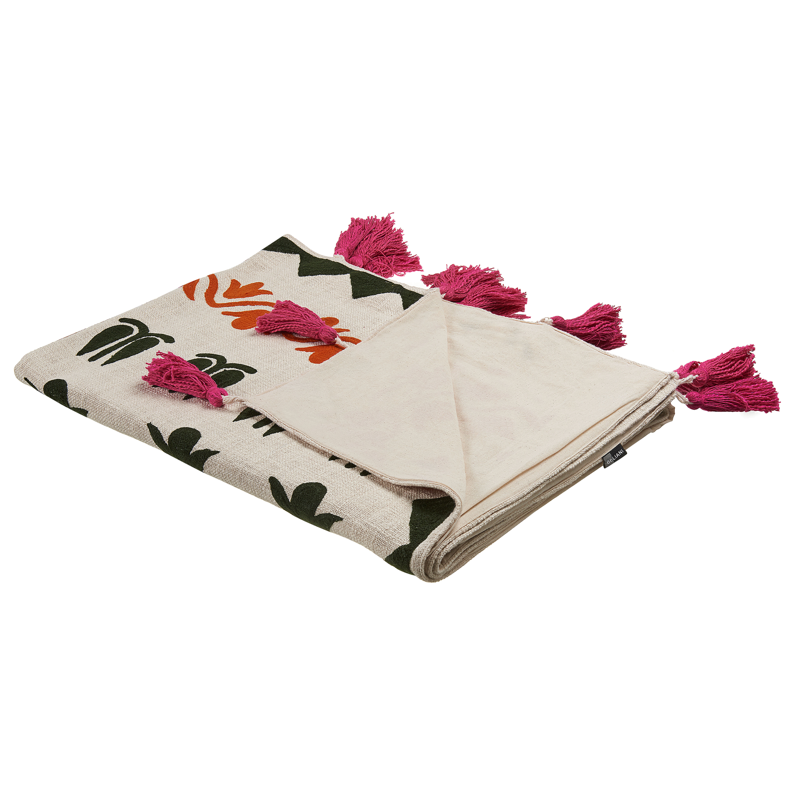 Plaid ANAND Bomuld 130 x 180 cm Multifarvet