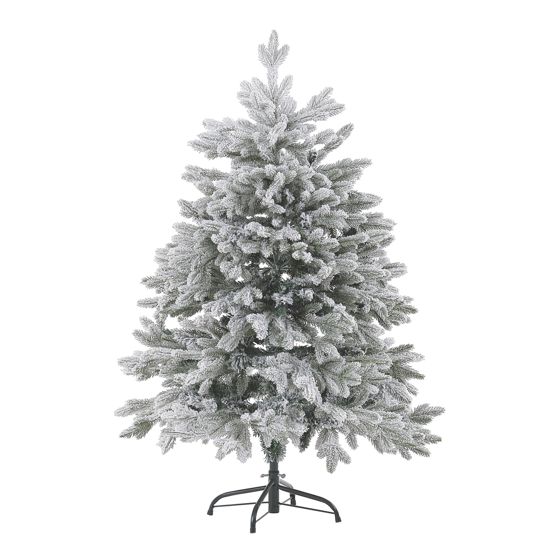 Sneklædt juletræ FORAKER 120 cm Hvid