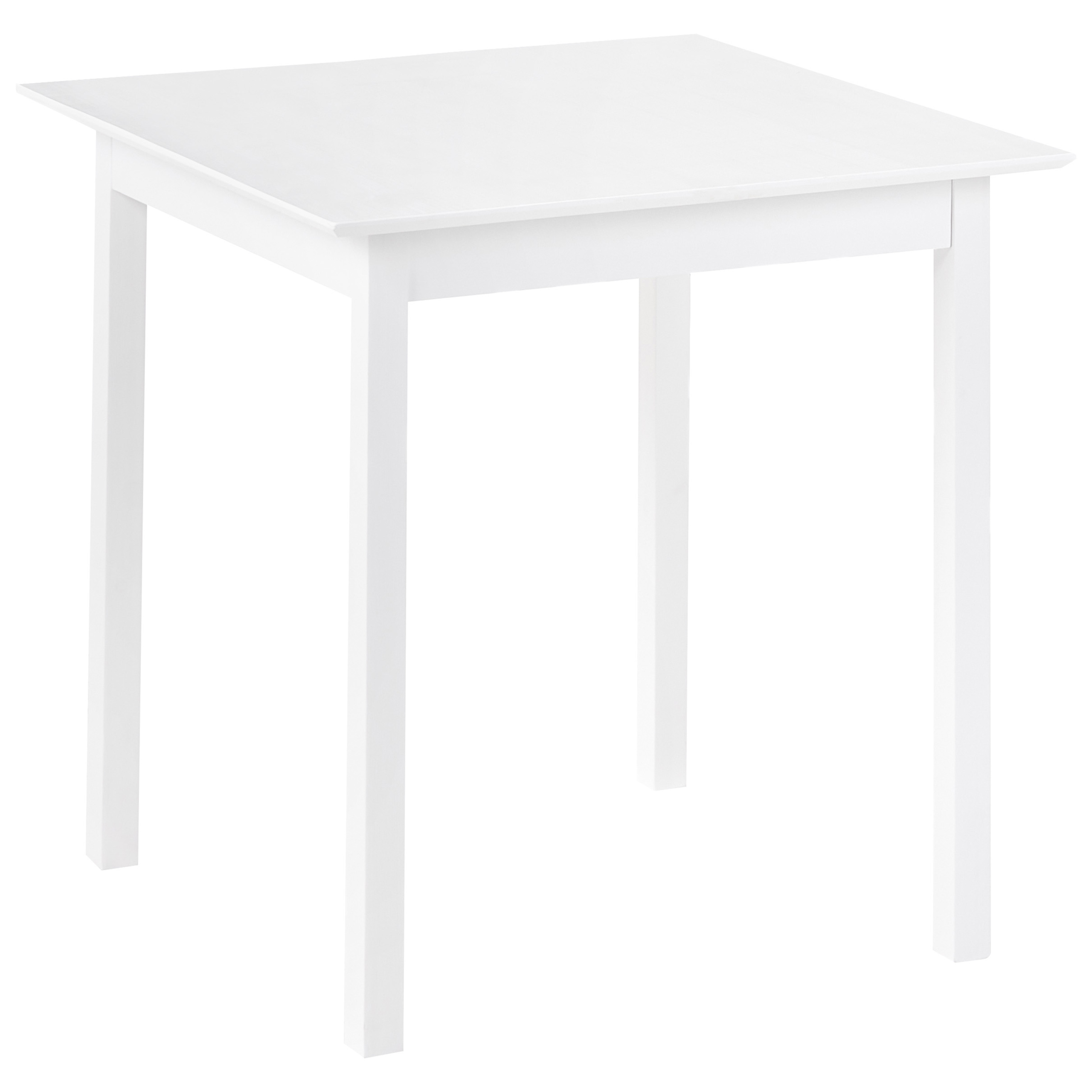 Spisebord VERITAS Hvid 75 cm 75 cm Fyretræ