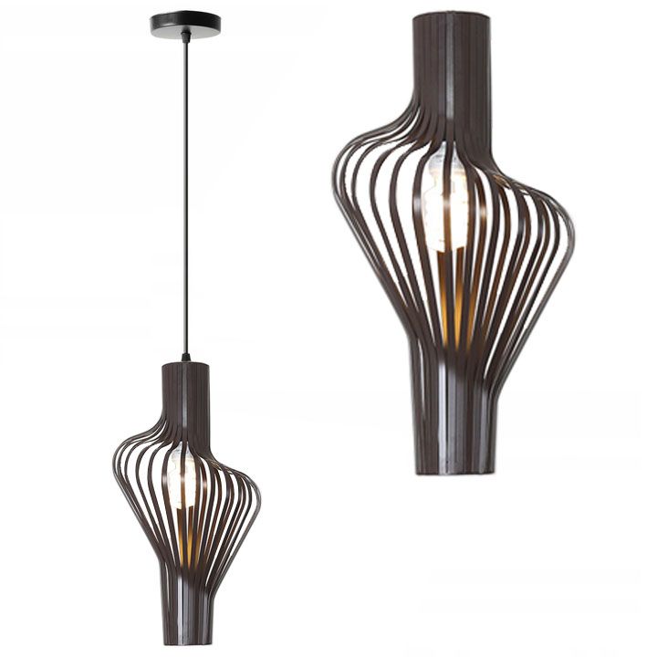 TOOLIGHT hængende loftlampe APP484-1CP Sort/Hvid 53,5x28x53,5cm