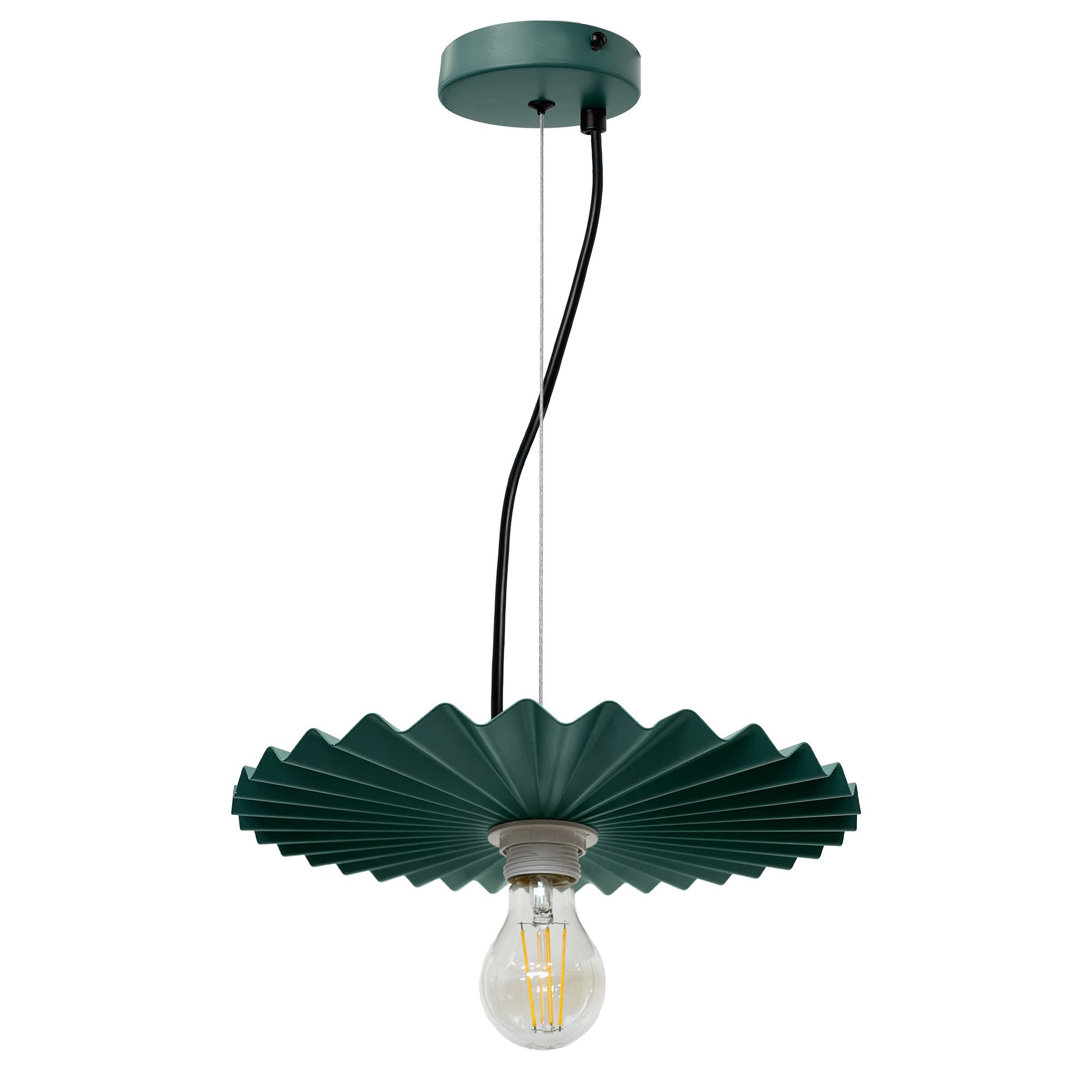 TOOLIGHT hængende loftlampe APP1455-1CP 30CM Grøn 30x30x4cm