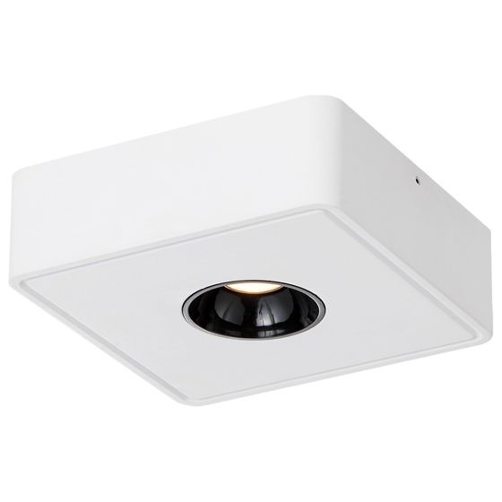 NETTLIFE LED-spotlights, hvide, 7 W, varm hvid, moderne loftspotlight, flad og firkantet spotlight til entré, køkken