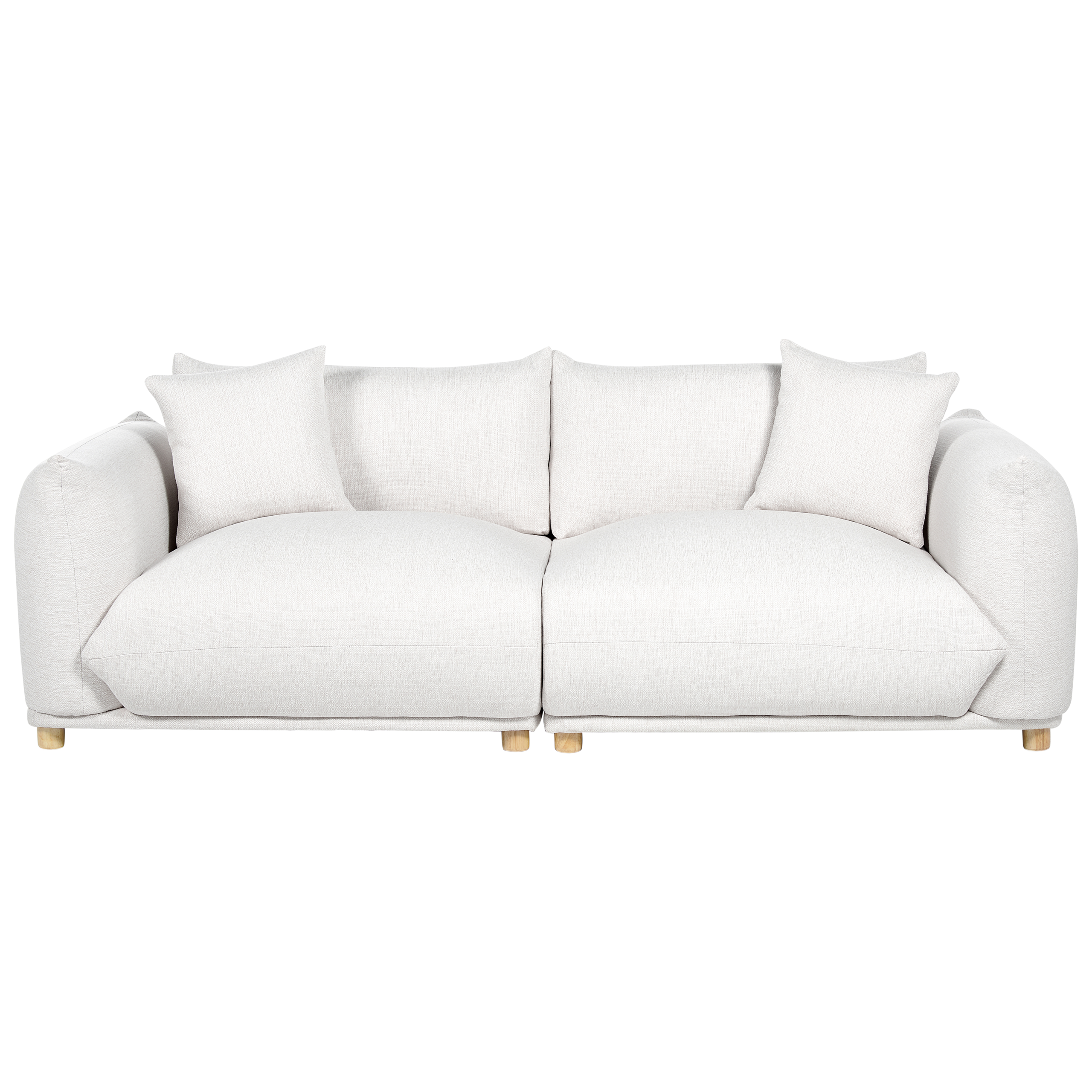 Sofa 3 personers LUVOS Cremehvid