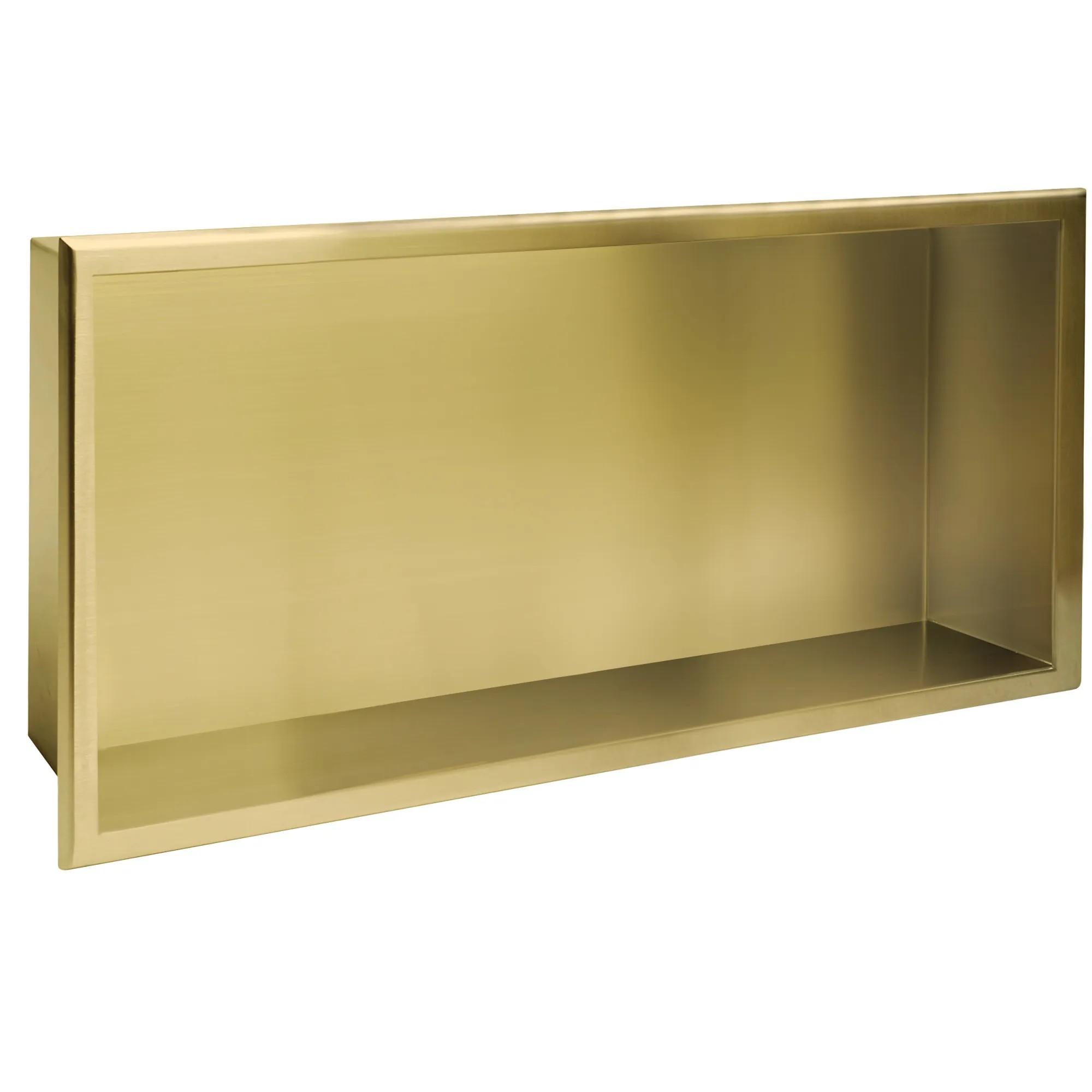 REA indbygget badeværelseshylde 9 30x60x10 Børstet guld, 10x60x30cm