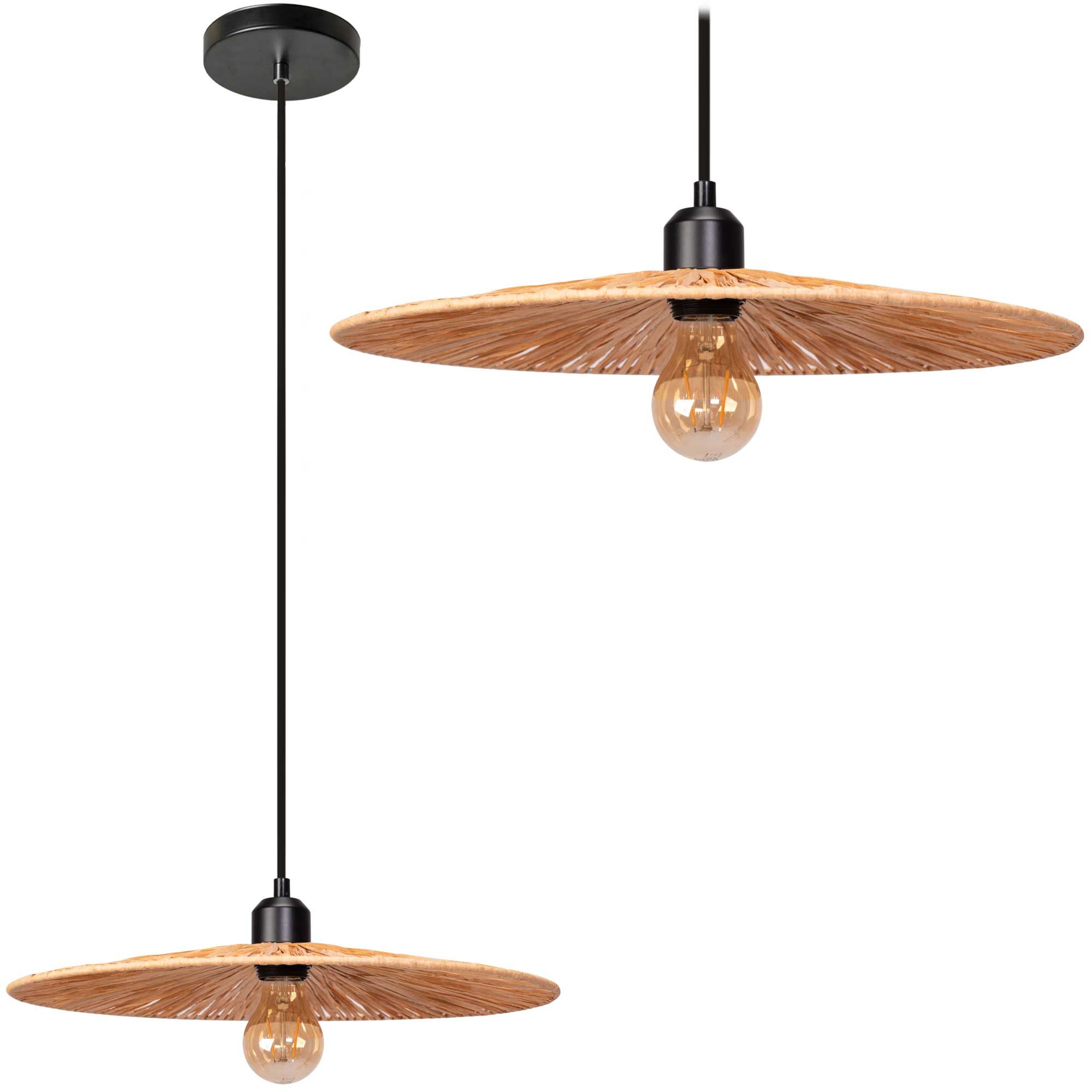 TOOLIGHT hængende loftlampe APP1311-1CP BOHO Brun 4x40x4cm