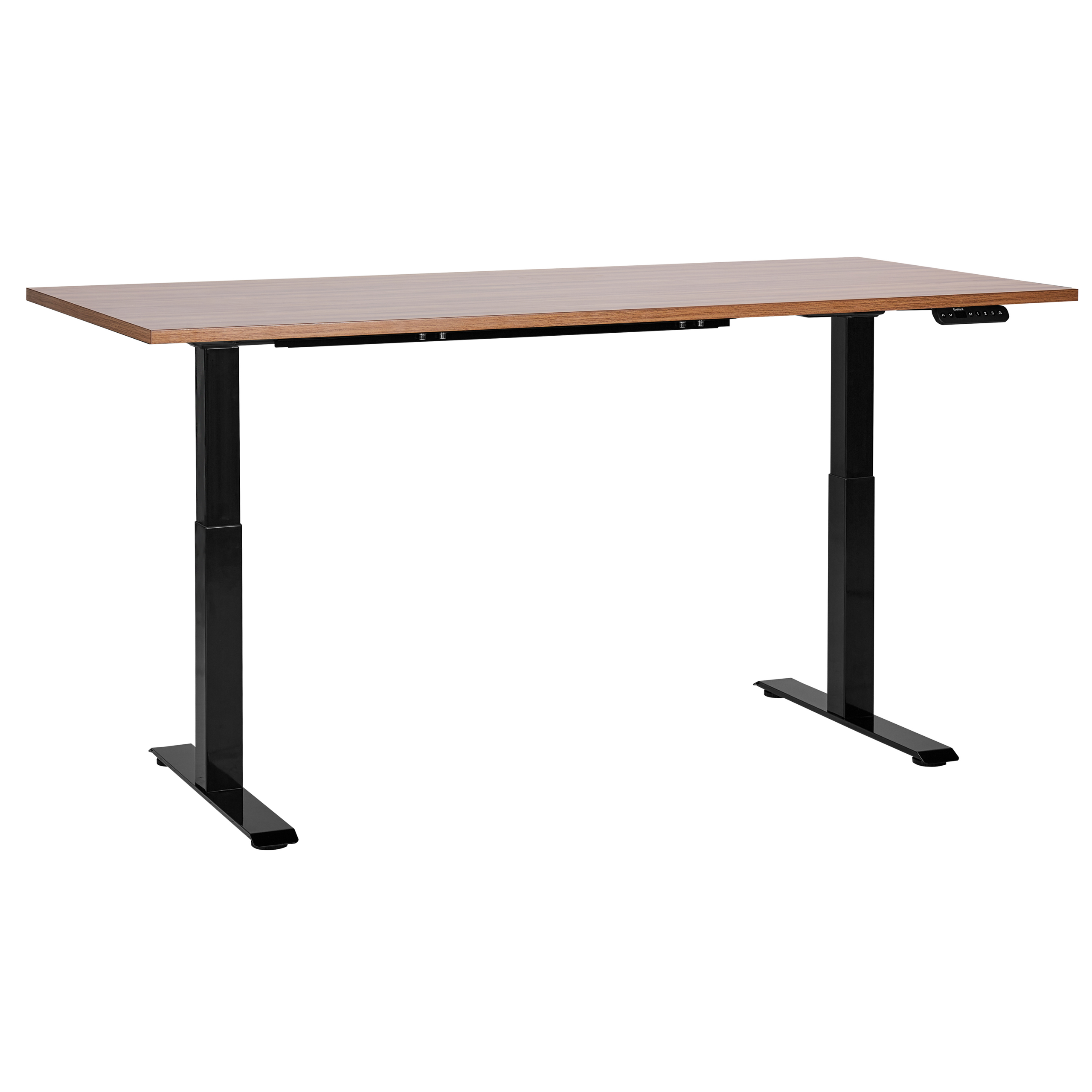 Elektrisk justerbart hæve sænkebord DESTINES 160 cm 72 cm Brun/sort