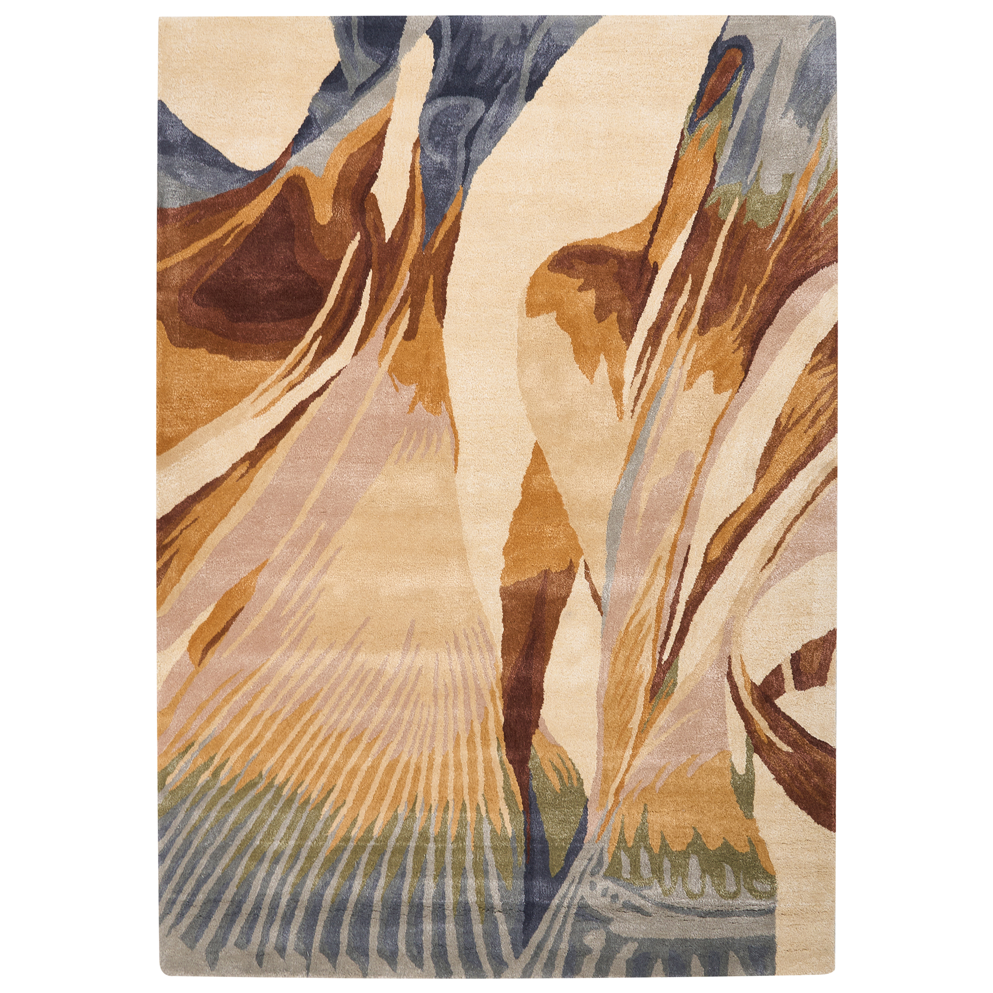 Gulvtæppe SWABI Multifarvet 160 x 230 cm Viskose