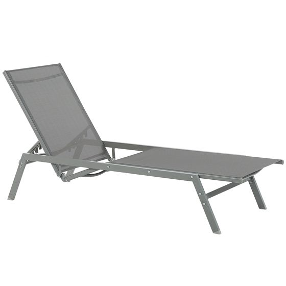 Liggestol VERNAZZA Metal Grå