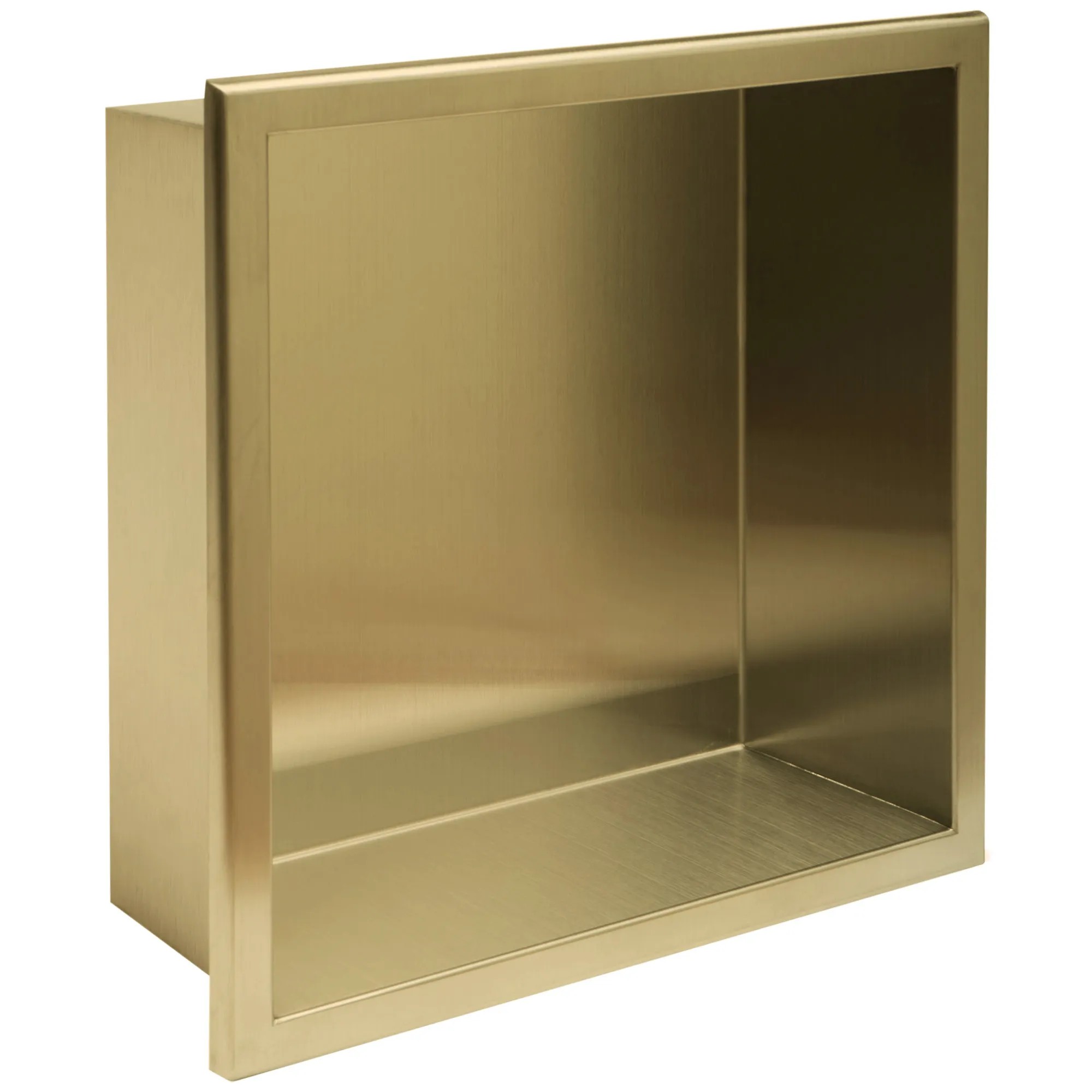 REA indbygget badeværelseshylde 7 30x30x10 Børstet guld, 10x30x30cm