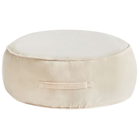 Puf YULLE Velour Lys Beige