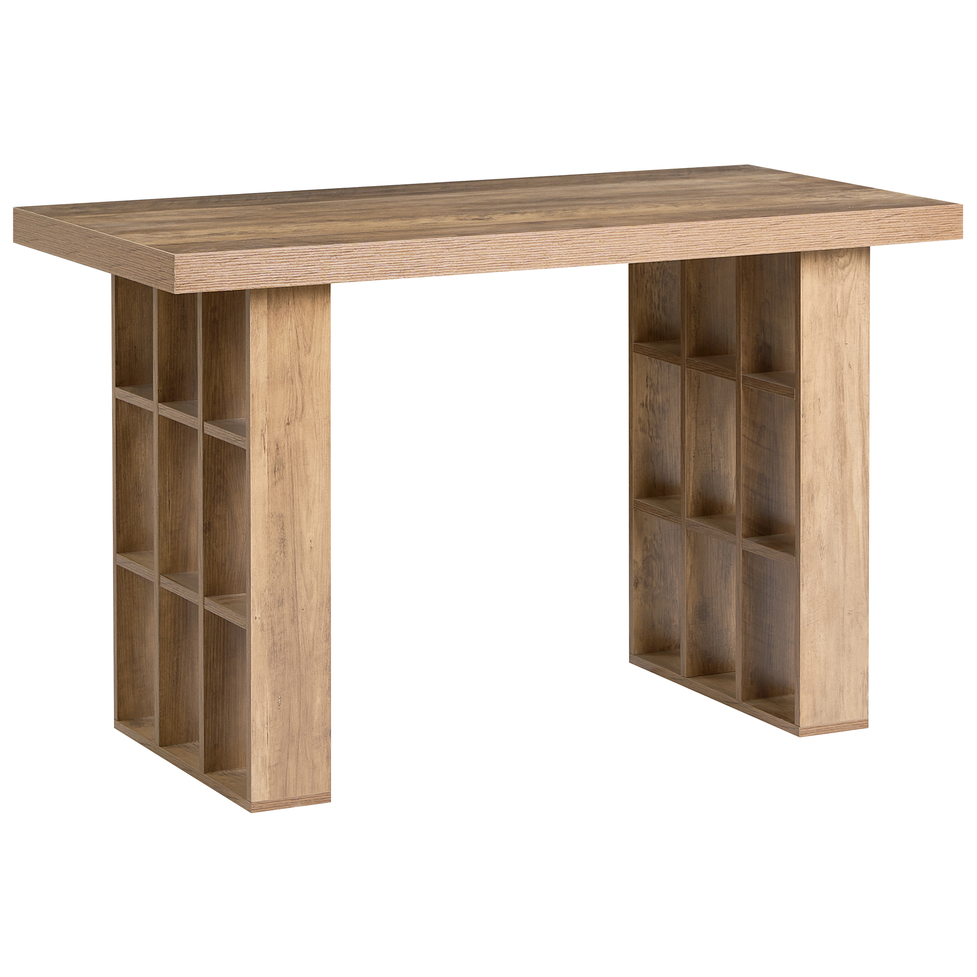 Skrivebord ELURA 120 cm 60 cm Lysebrun