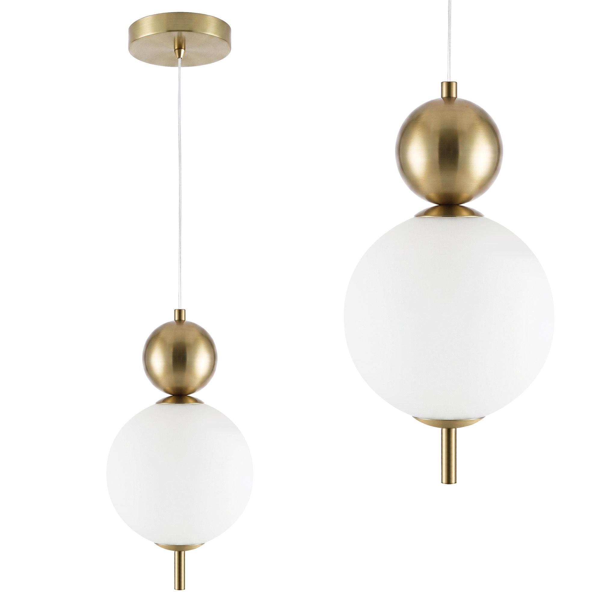 TOOLIGHT hængende loftlampe LHJ115-1CP LED Børstet guld 15x15x28cm