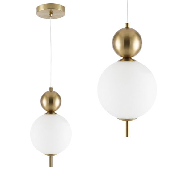 TOOLIGHT hængende loftlampe LHJ115-1CP LED Børstet guld 15x15x28cm