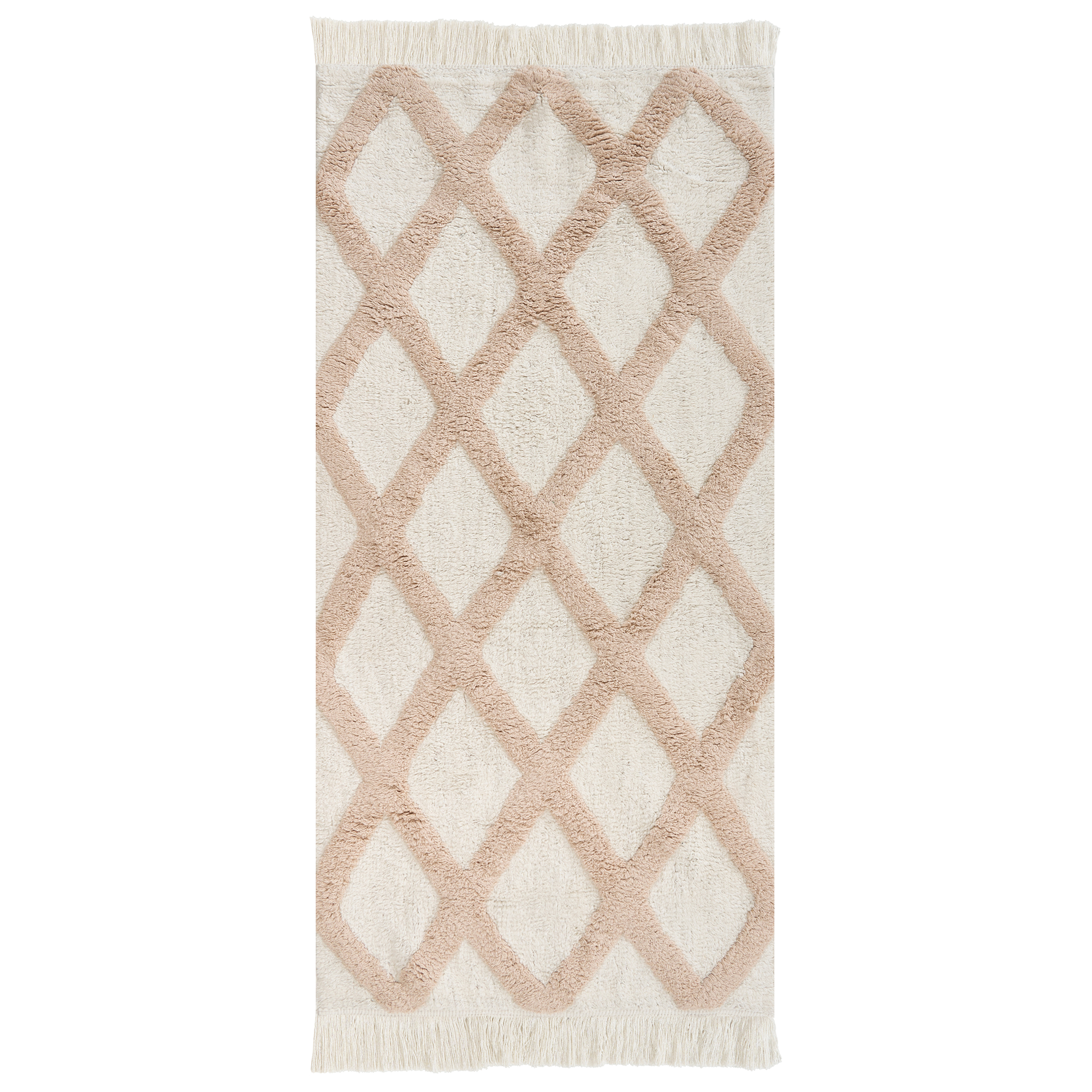 Børnetæppe PUNSARI Beige 55 x 120 cm Bomuld