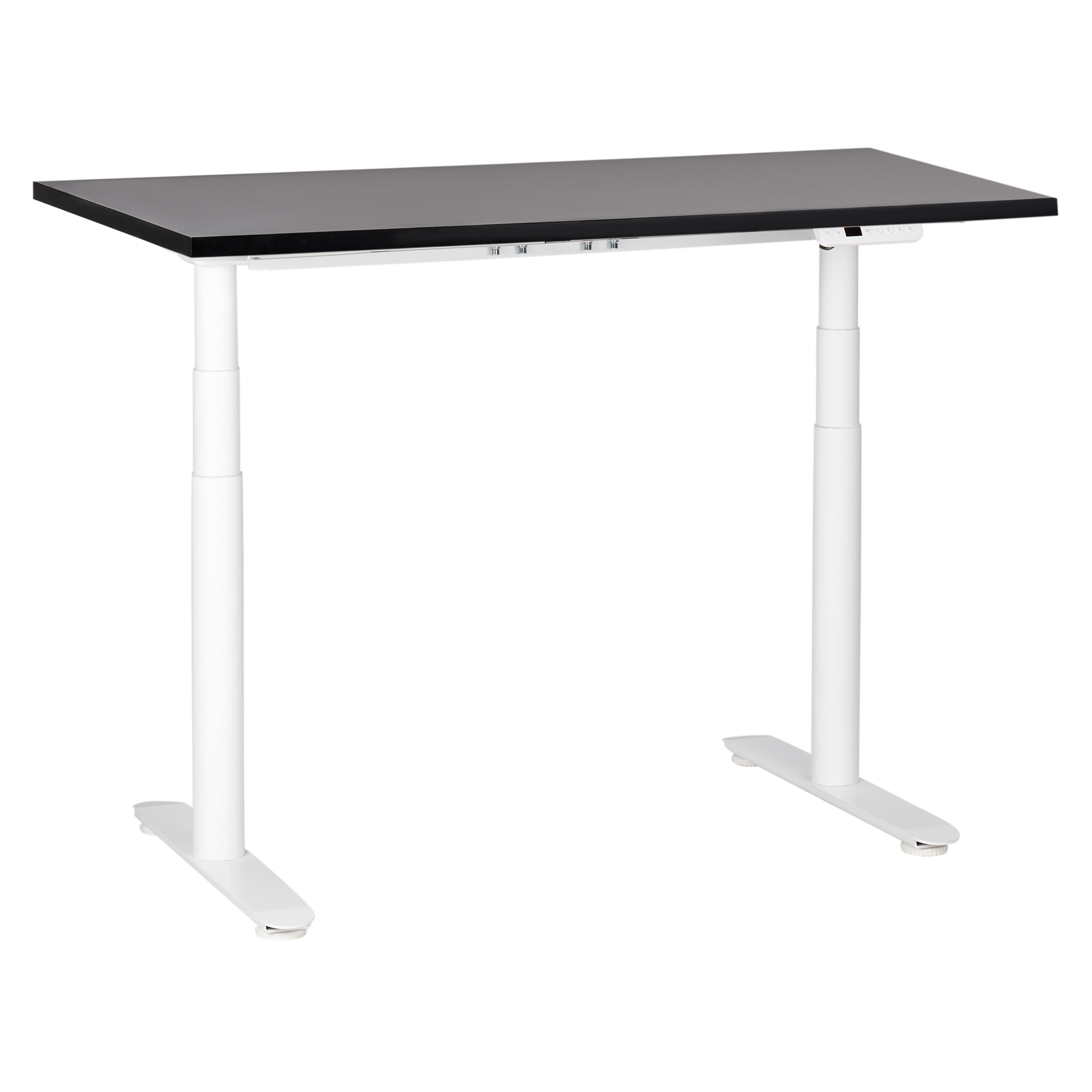 Elektrisk justerbart hæve sænkebord DESTINAS 120 cm 72 cm Sort/hvid